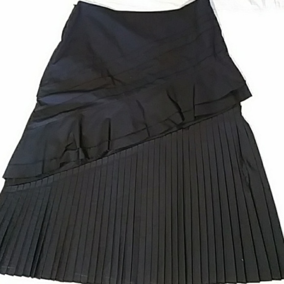 Linda Bertozzi Dresses & Skirts - Linda Bertozzi Skirt Ruffle Pleated Black …
